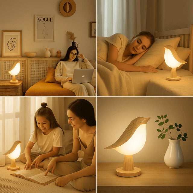 Birdlamp sänglampa / nattlampa