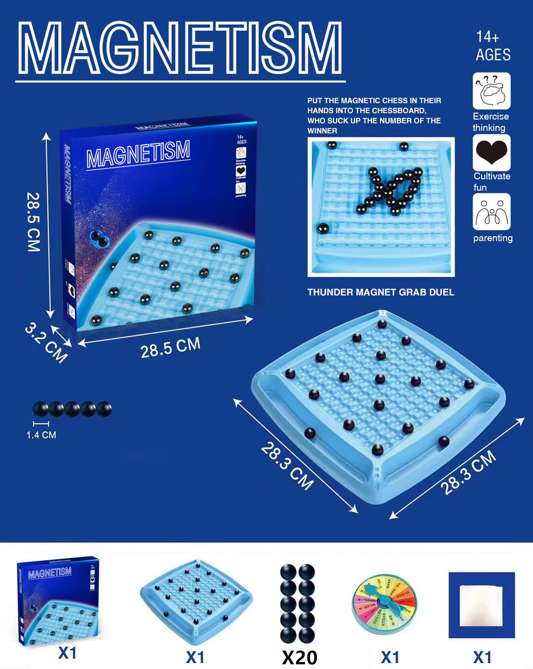 Magnetiskt schackspel