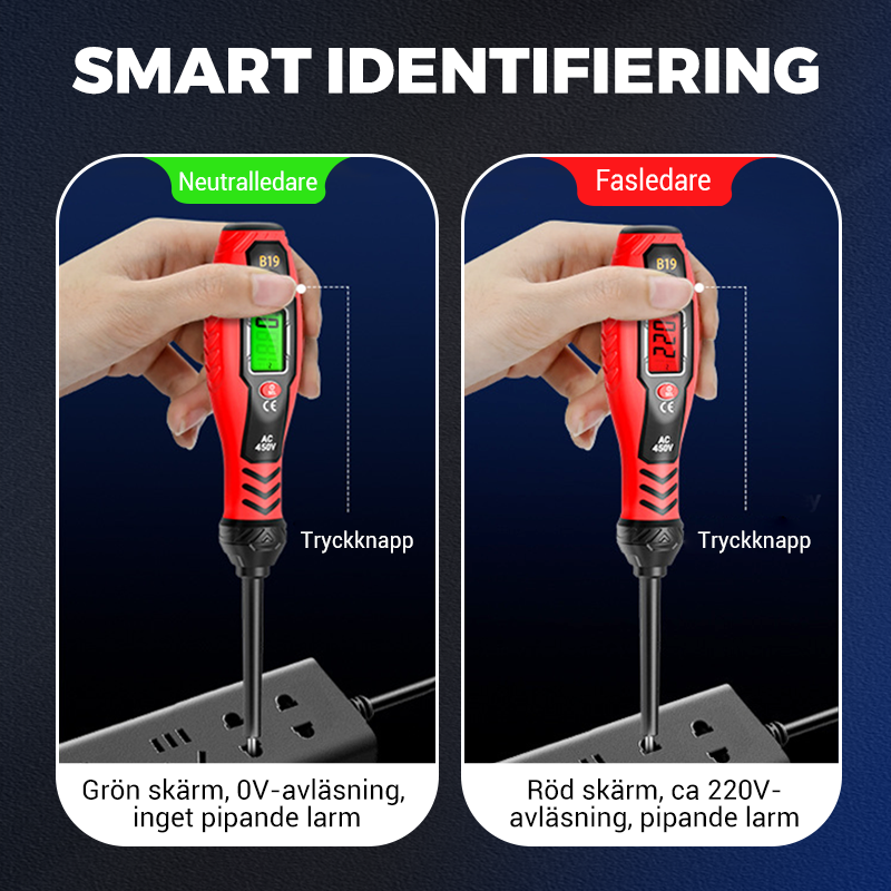Intelligent beröringsfri spänningsprovare