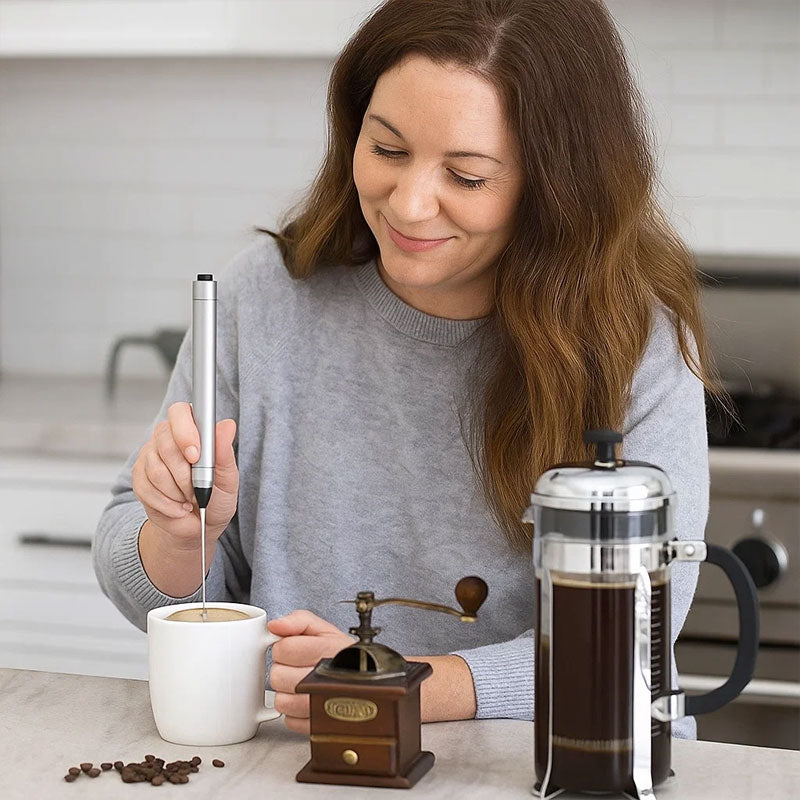 ☕ Handhållen elektrisk mjölkskummare och äggvisp