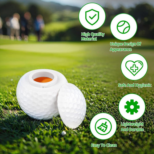 Kreativt shotglas i form av en golfboll