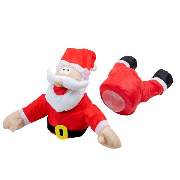 Kraschande renar och jultomteset