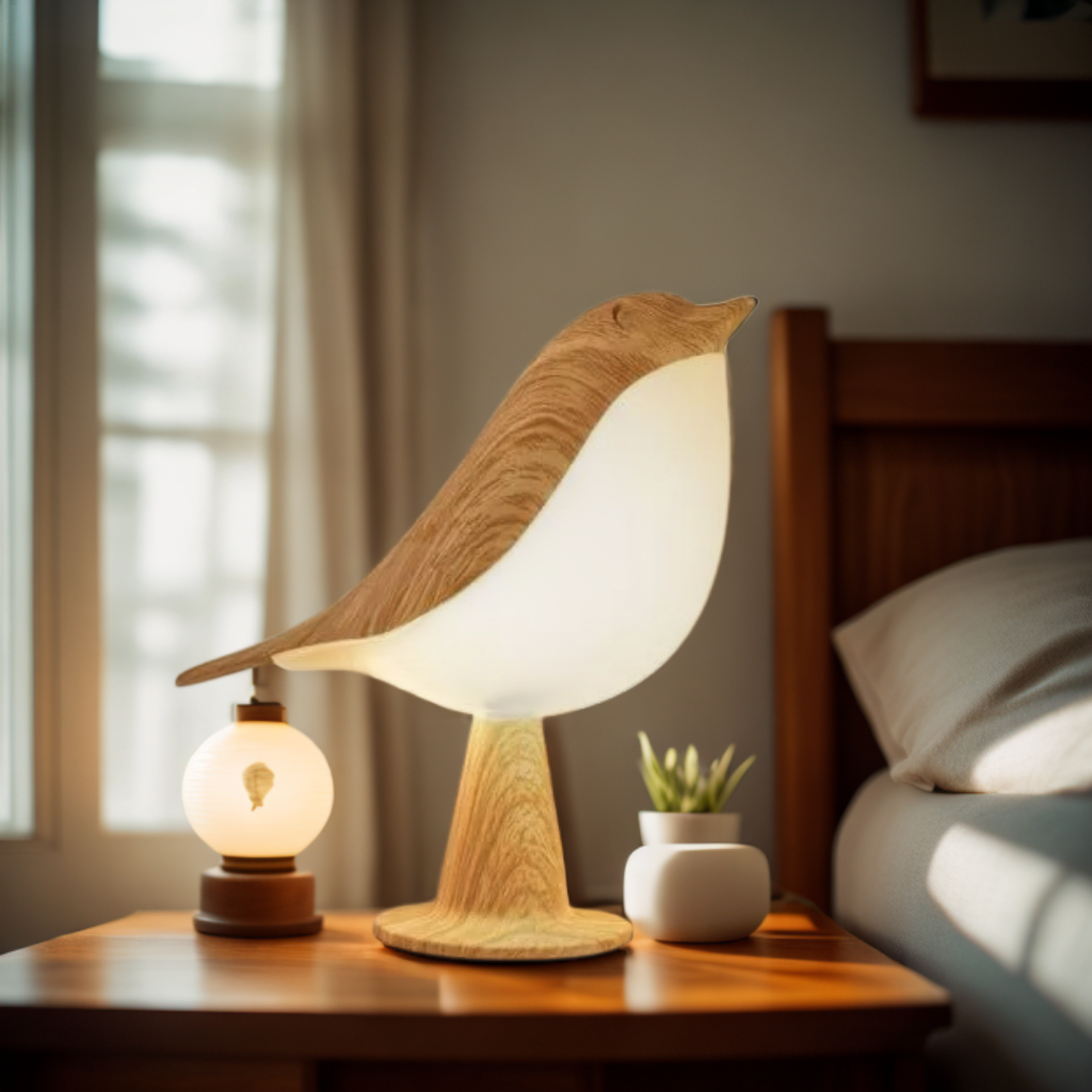 Birdlamp sänglampa / nattlampa
