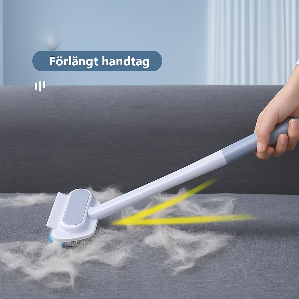 Återanvändbar borste för att ta bort djurhår