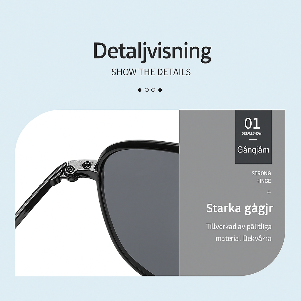SUNGAIT herrpilot-solglasögon