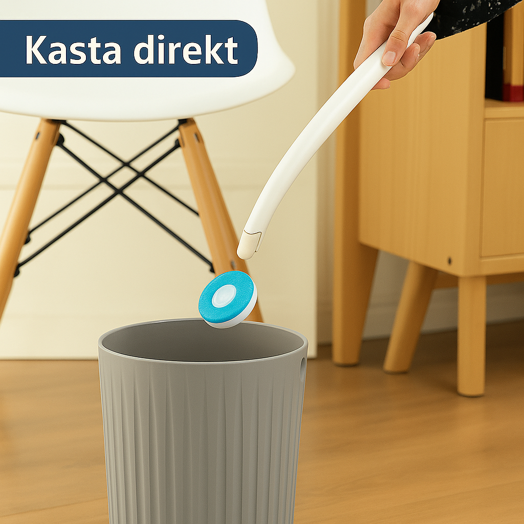 Toalettborste med långt skaft