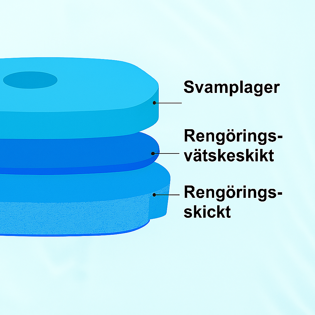 Toalettborste med långt skaft