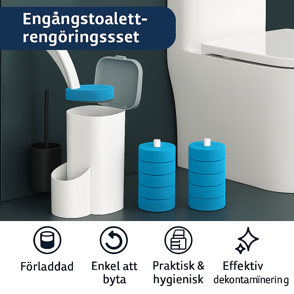 Toalettborste med långt skaft