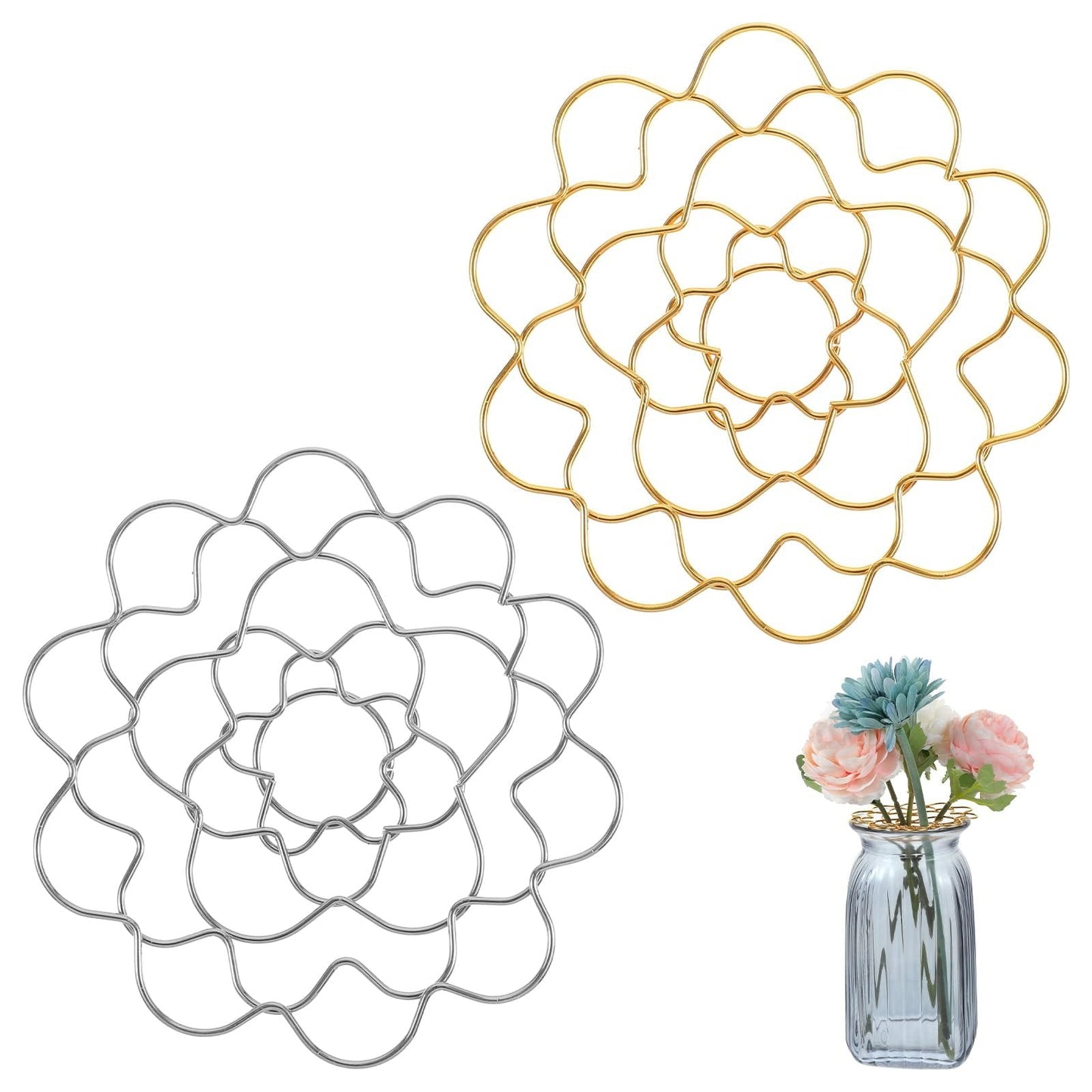 Rostfri ståloragnisator med blomstergaller