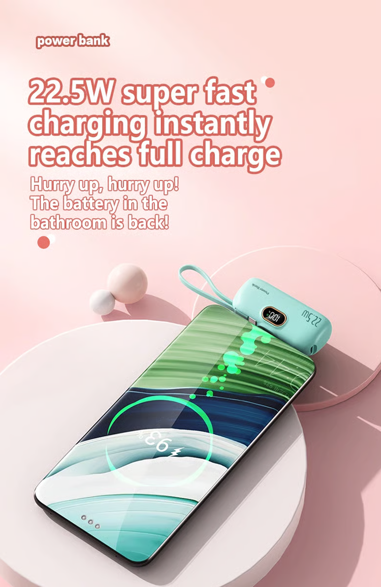 Mini Portabel Powerbank 5000mAh för Telefon