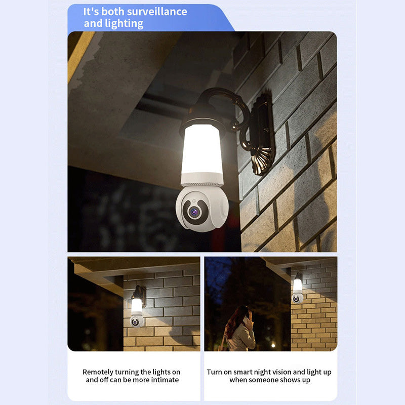 Smart WiFi-säkerhetskamera med belysning