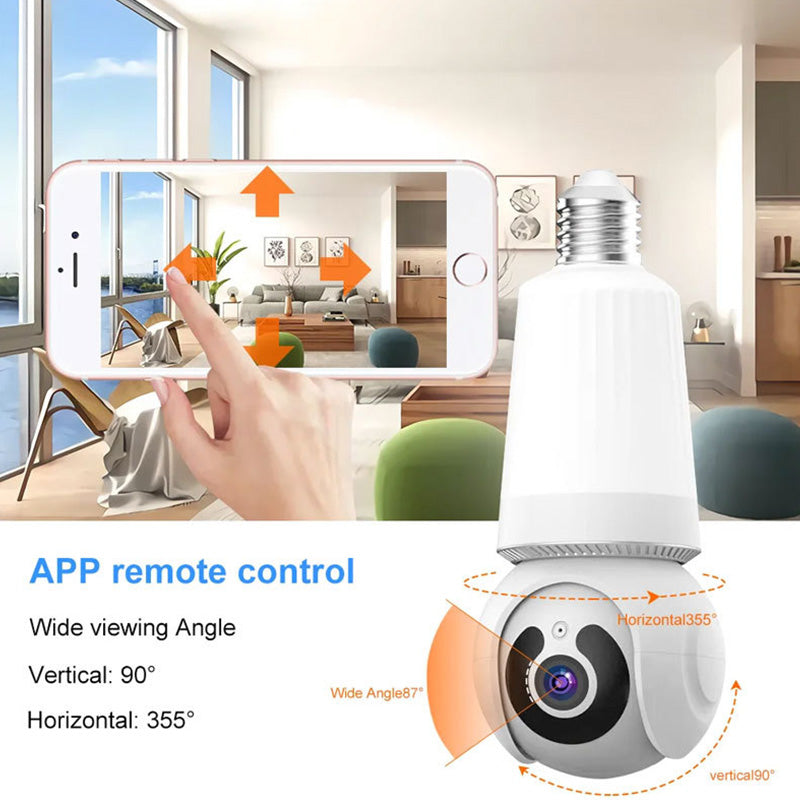 Smart WiFi-säkerhetskamera med belysning