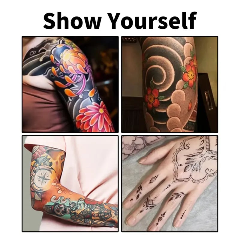 10-färgers set med tillfälliga tatueringspennor