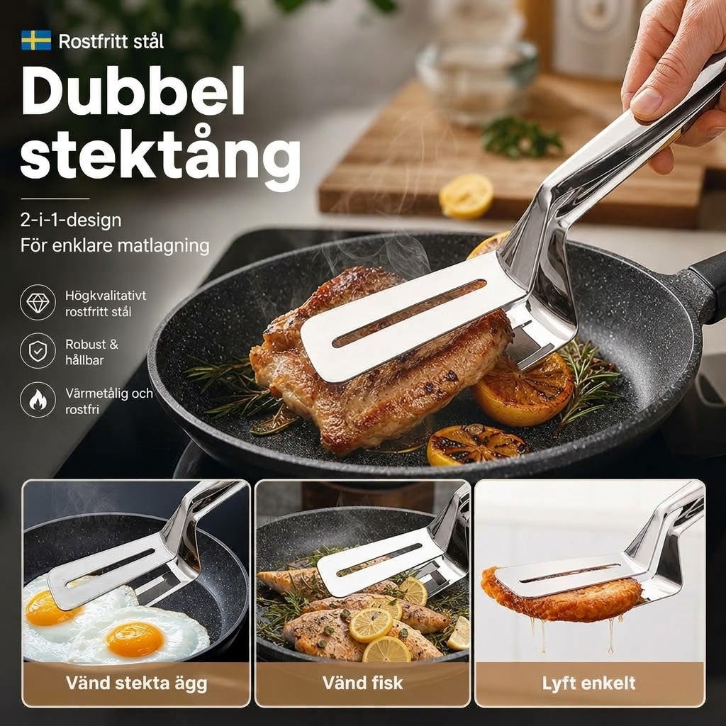 Vänd, Skrapa och Servera – Allt i ett