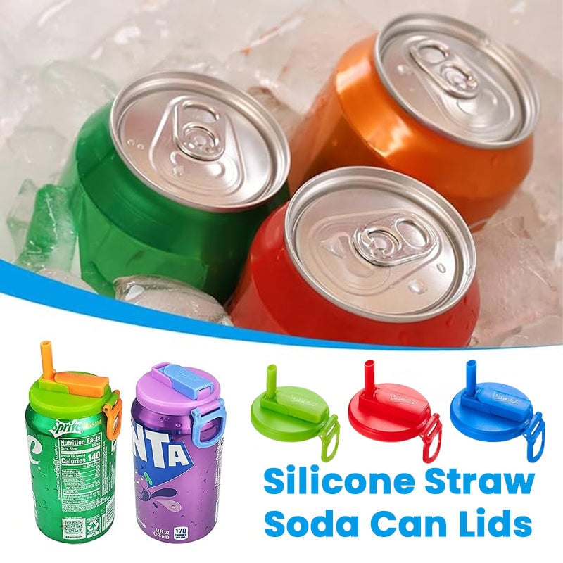 Soda Can Lid with Straw for Kids