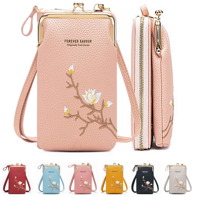 Sling Cross-Body plånbok för kvinnor