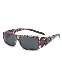 Lila blommönstrad