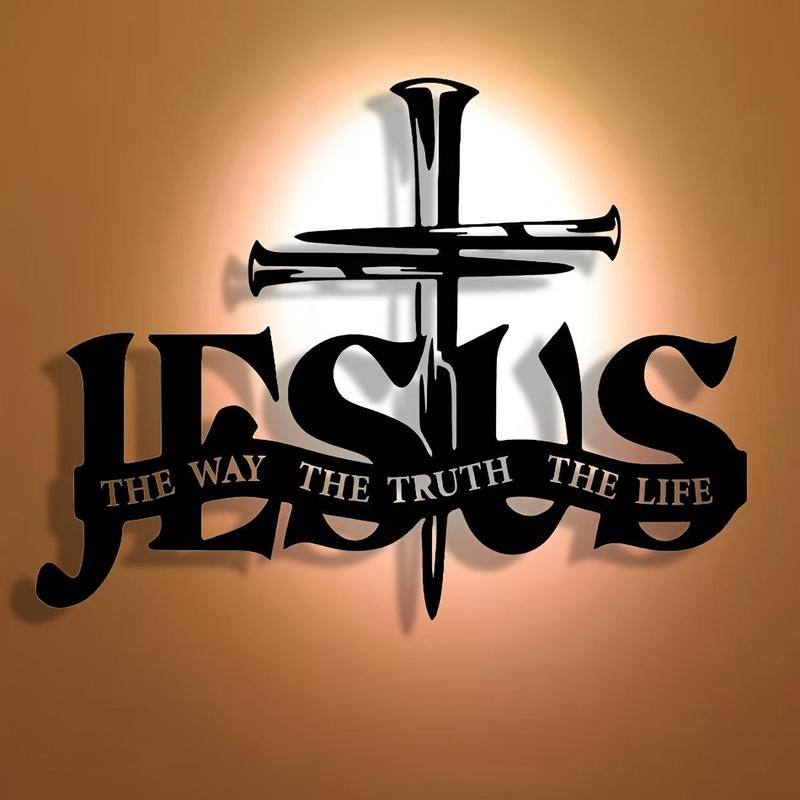 Jesus & Kruis Design Muurkunst - Limited Handmade Series