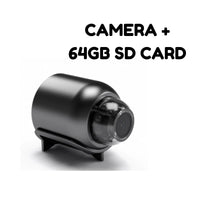 Minikamera + SD-Kort 64 GB