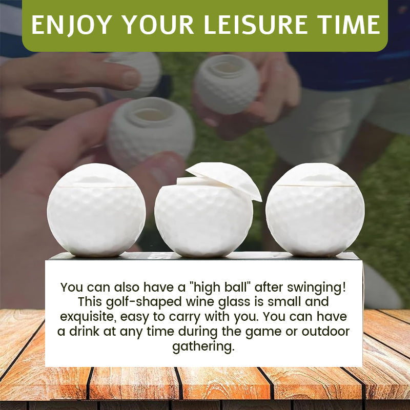 Kreativt shotglas i form av en golfboll