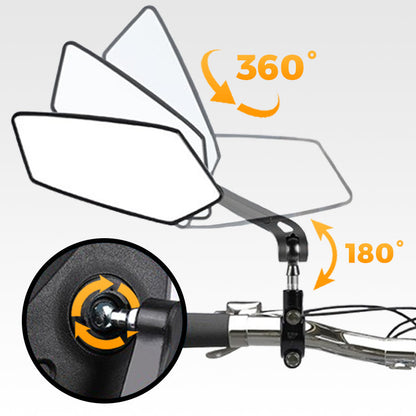 360° roterbar och justerbar backspegel för cykel