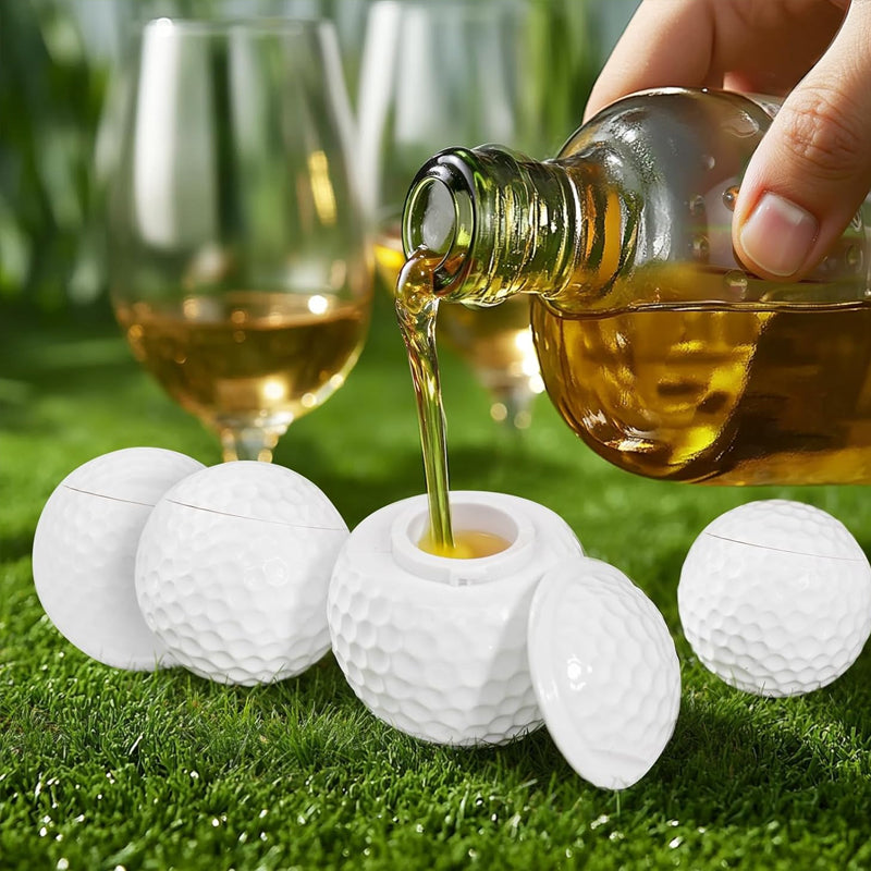 Kreativt shotglas i form av en golfboll
