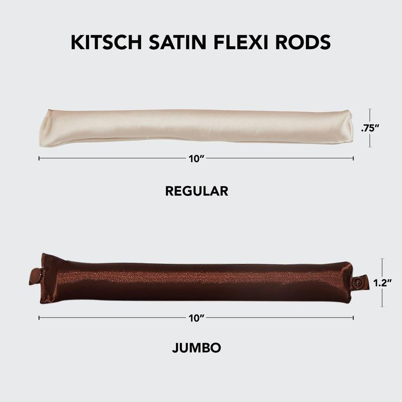 Kitsch satin värmefri lockstav 4-pack