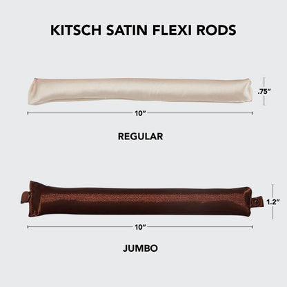 Kitsch satin värmefri lockstav 4-pack