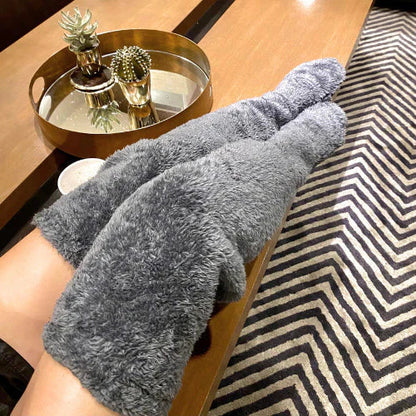 DunLuxe™ Knästrumpor – Värmande lyx i gåsdun