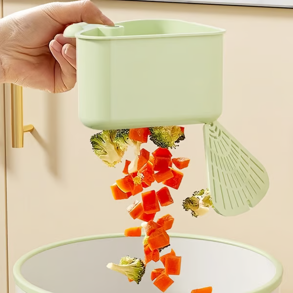 Hörnhylla för diskho med sugpropp