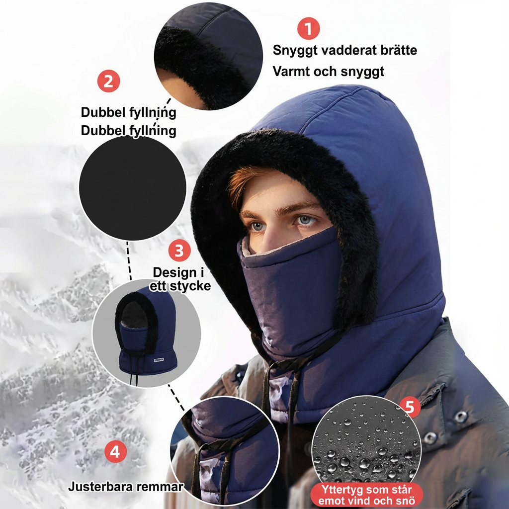 ThermoHood – Isolerande värme för ansikte och hals