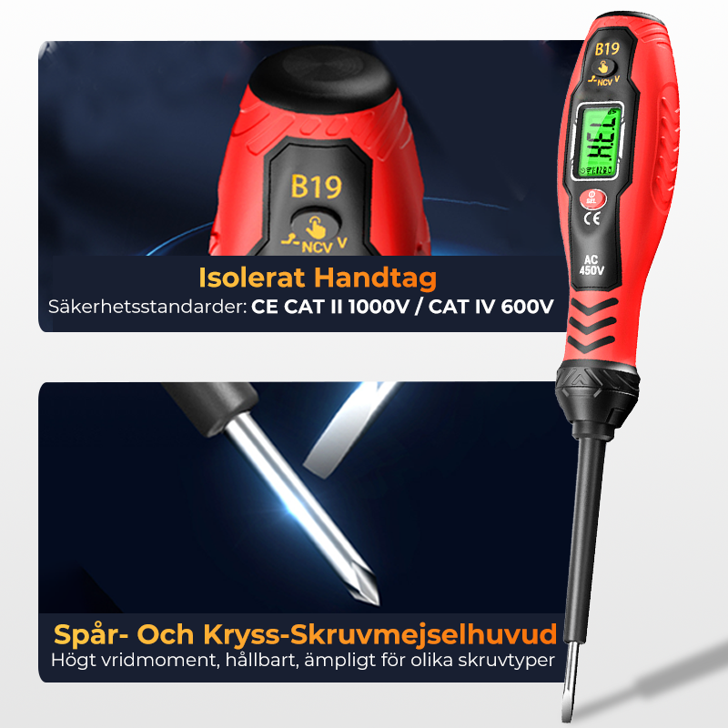 Intelligent beröringsfri spänningsprovare