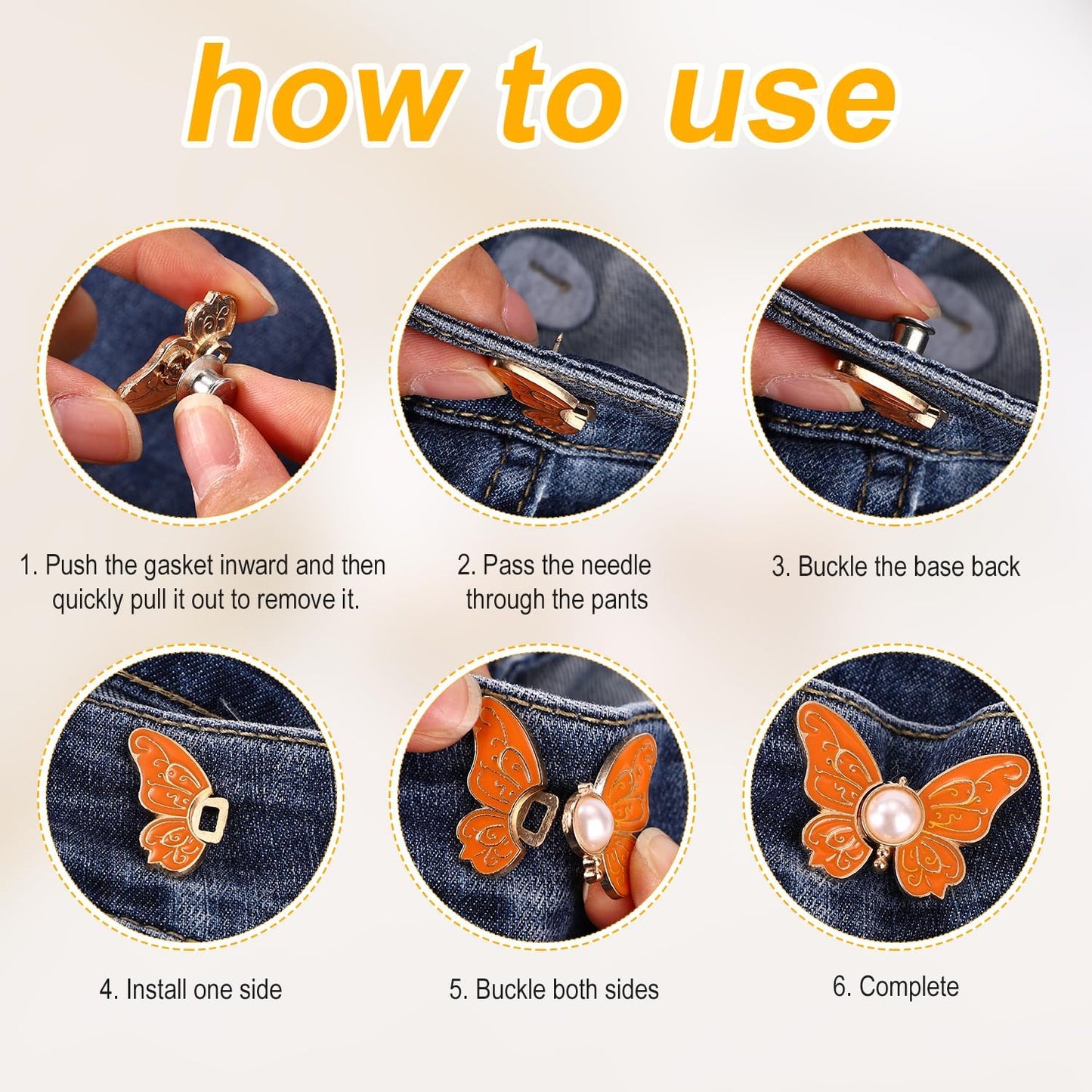 StilFjäril – Elegant accessoar (8 st)