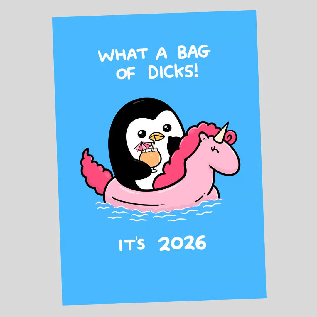 Väggkalender 2026📆 Offensivt söt och oerhört rolig!