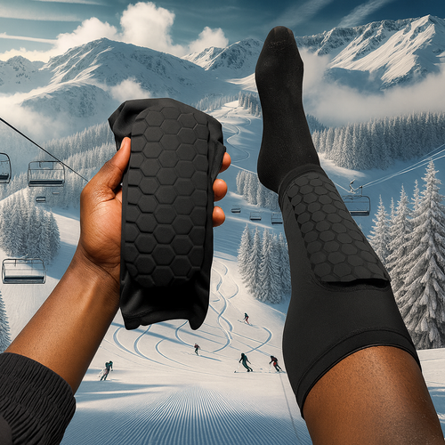 Andningsbart skydd för pjäxor – sitter på plats hela dagen