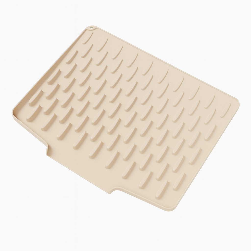 Värmeskydd & Snabbavrinning – Silikon Diskmatta