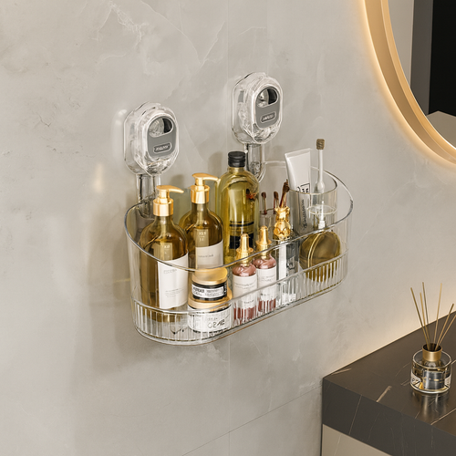 Självhäftande Vägg­hylla utan Borrning för Kök & Badrum