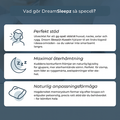 DreamSleep™ – Vakna äntligen utan smärta och fullt utvilad