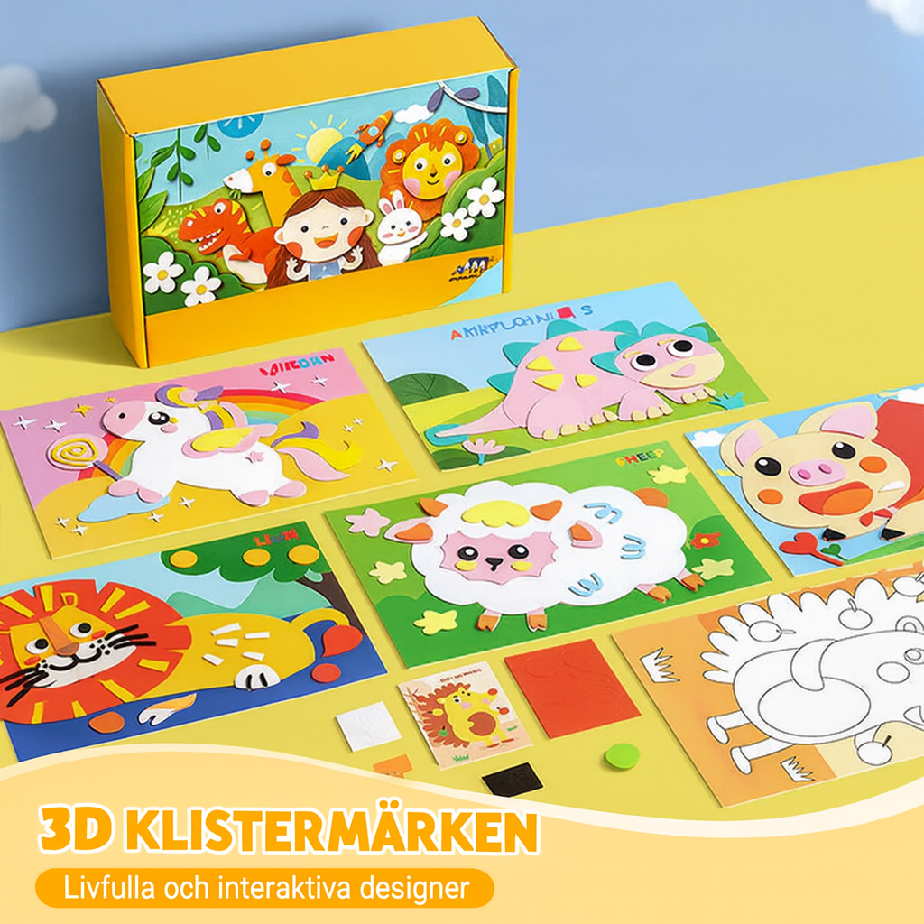Kreativ 3D-Pyssel™ – Skala, klistra, bygg