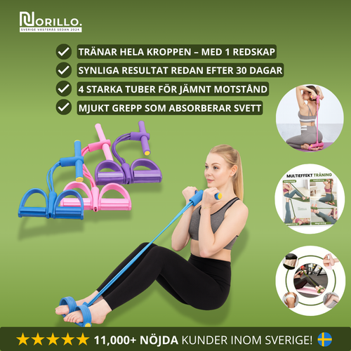 Multifunktionellt träningsband för hela kroppen