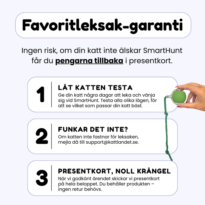 SmartHunt™ – Aktiv lek, mindre stress, en lyckligare katt