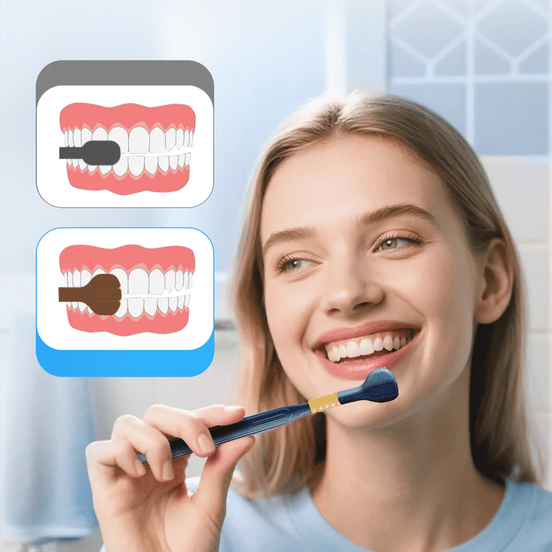 TriBrush 3D™ – Full täckning vid varje borsttag