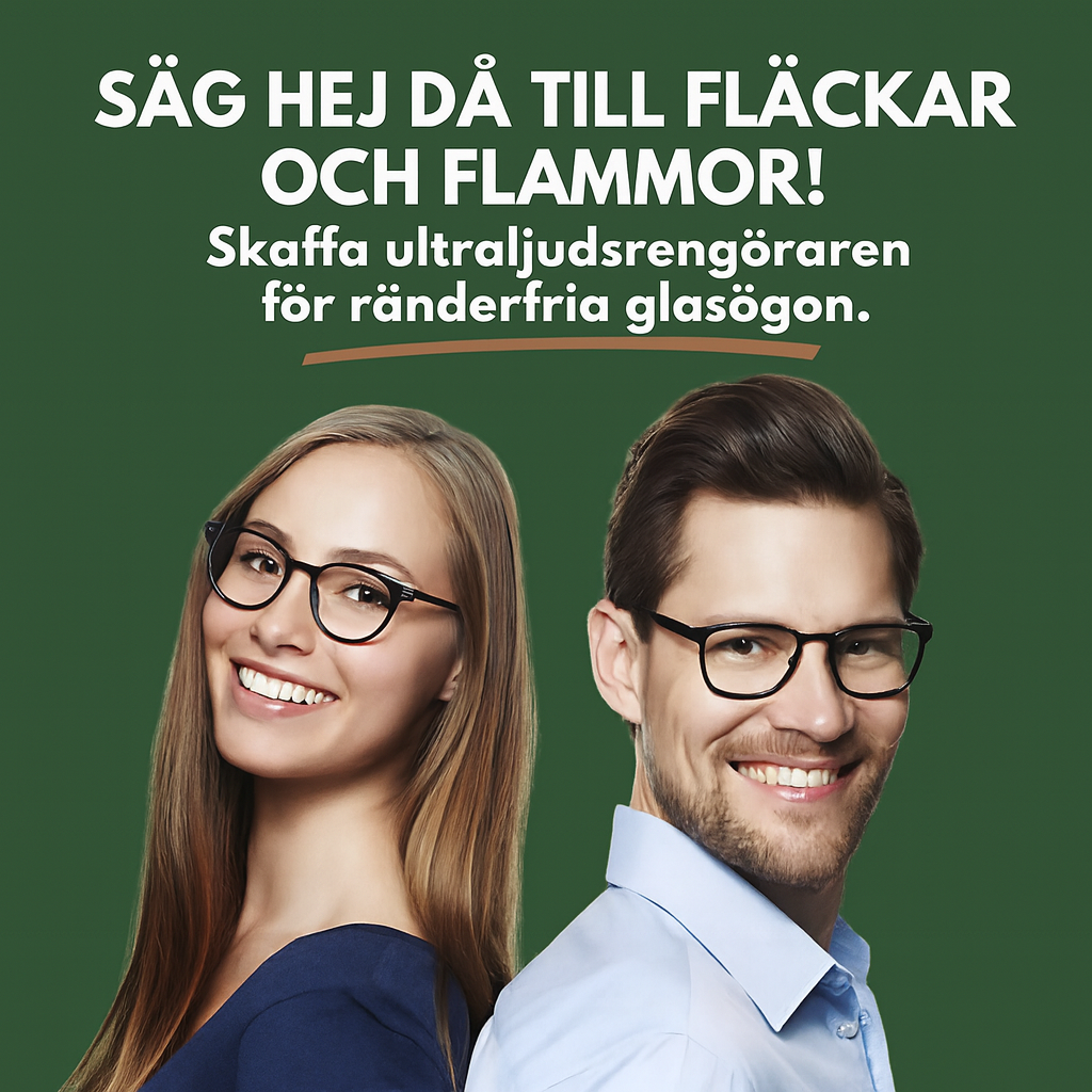 Ultraljudsrengörare för glasögon