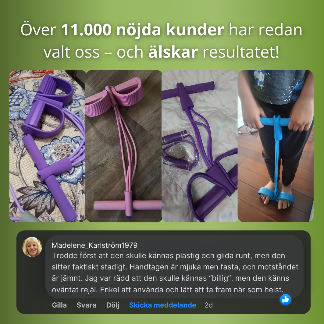 Multifunktionellt träningsband för hela kroppen