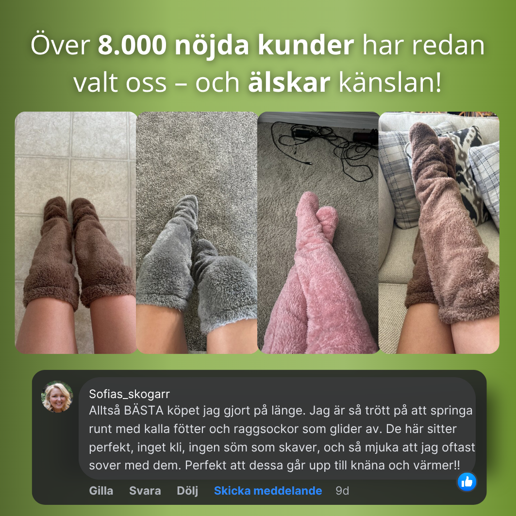 DunLuxe™ Knästrumpor – Värmande lyx i gåsdun