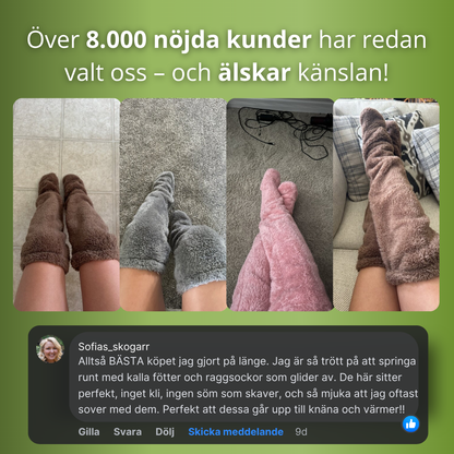 DunLuxe™ Knästrumpor – Värmande lyx i gåsdun