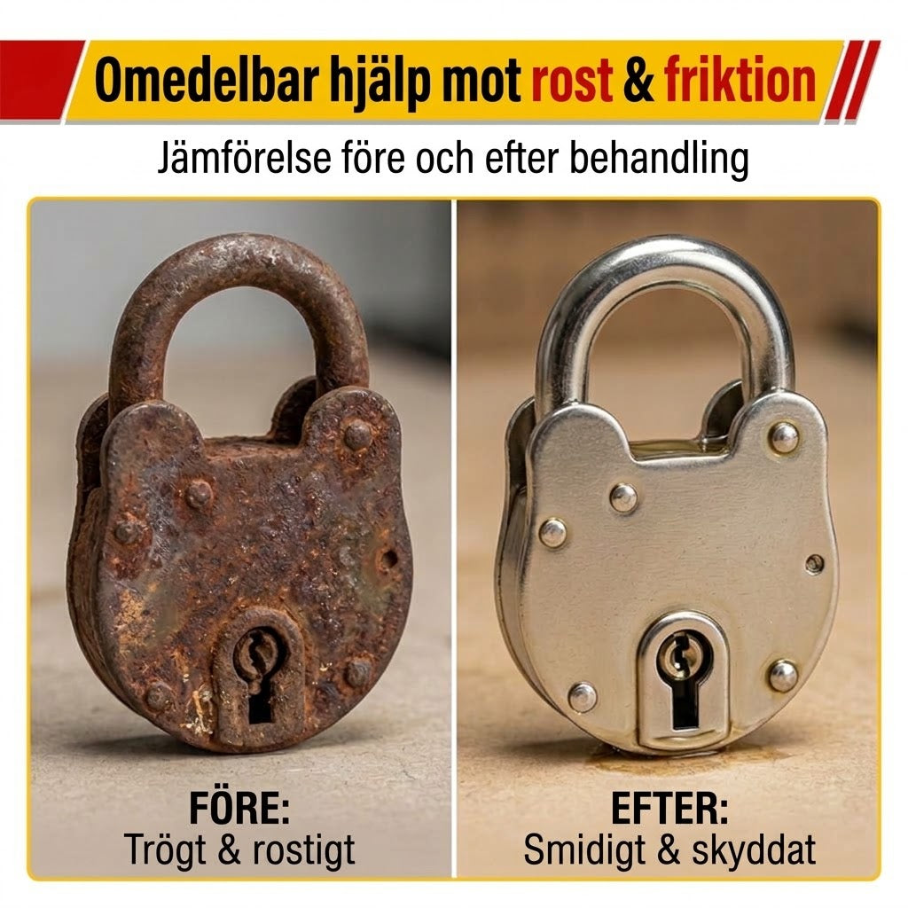 Tysta Gnisslet Direkt – Lös upp rost på sekunder