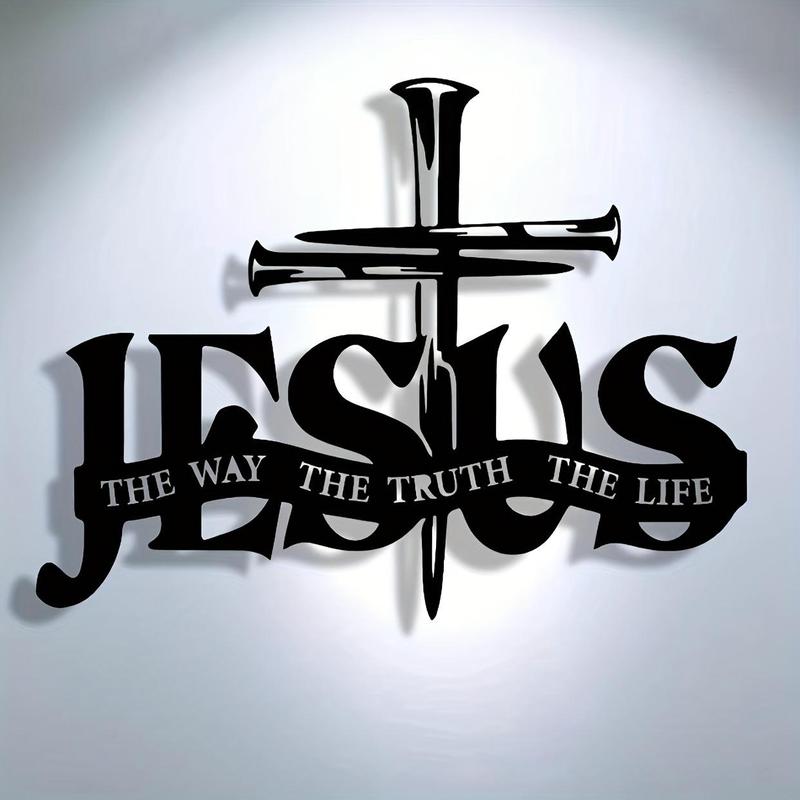 Jesus & Kruis Design Muurkunst - Limited Handmade Series