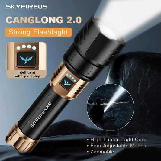SKYFIRE 1097 Ficklampa – Ultraljus, Lång Räckvidd & Portabel