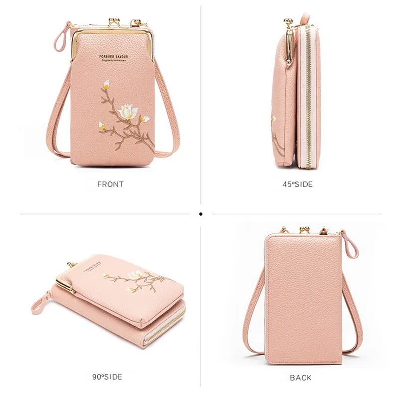 Sling Cross-Body plånbok för kvinnor